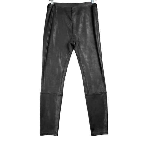 Soft Surroundings Leggings XS Work Office Capsule Leather Minimal Stretchy Chic - Picture 5 of 9